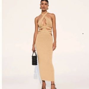 Cult Gaia Aziza Dress in Sand